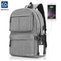 China factory custom travel water repellent usb charging backpack